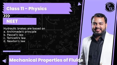 Hydraulic Brakes Are Based On A Archimede S Principle B Pascal S Law
