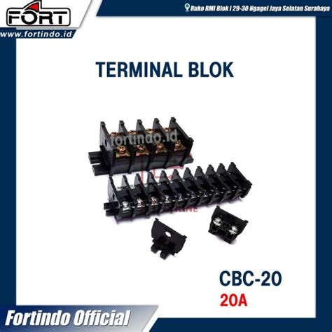 Jual Terminal Blok Cbc Model Kasuga Hitam Rail Fungsi Fort Kota