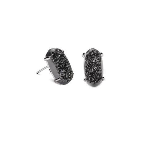 Kendra Scott Jewelry Nwot Kendra Scott Betty Gunmetal Stud Earrings