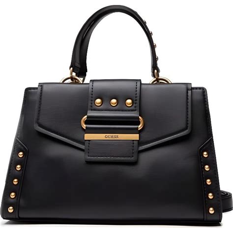 Sac A Main Guess Noir 26 5 29 5 X 19 5 X 10 TU Noir Achat Vente Sac