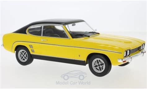 Modellino In Miniatura Ford Capri 118 Mcg Mki 2000 Gxl Giallonero