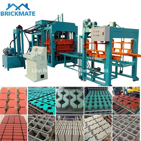 Qt Large Scale Automatic Concrete Paver Making Equipment China