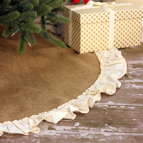 Burlap Tree Skirt Etsy