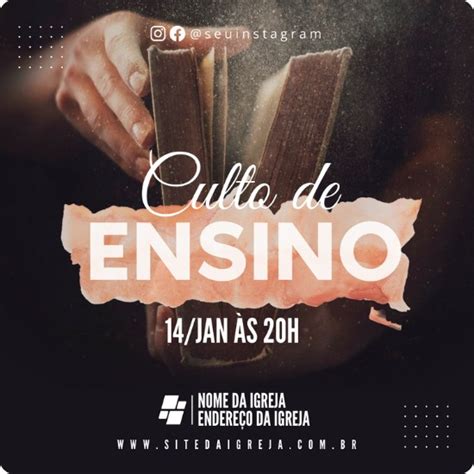 Artes Para Igrejas Gospel Edit Veis No Canva Pack Posts