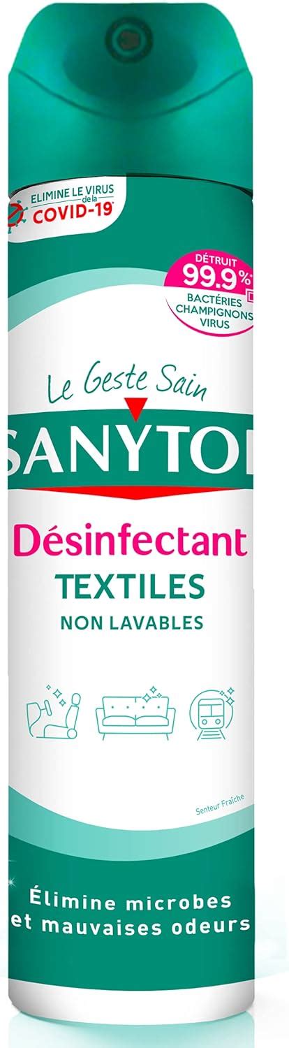 SANYTOL Désinfectant Textiles Non Lavables Aérosol Amazon fr Hygiène