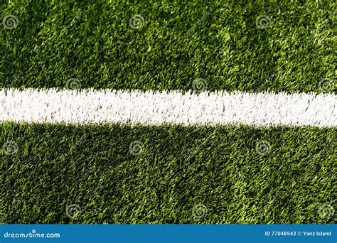 Soccer Football Field Stadium Grass Line Ball Background Texture Stock