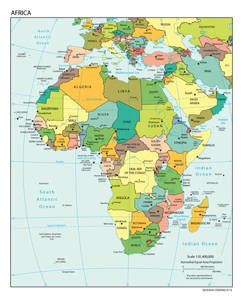 Political Map Of Africa Printable