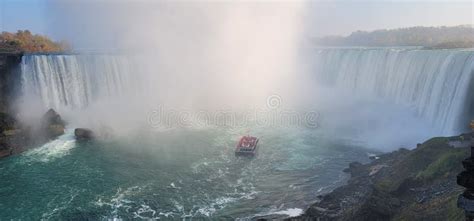 Maid Of The Mist Boat Tour Niagara Falls Canada Editorial Stock Photo