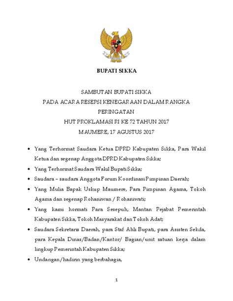 Contoh Sambutan Ketua Panitia 17 Agustus Bahasa Sunda Contoh Sambutan Ketua Panitia Isra Mi Raj