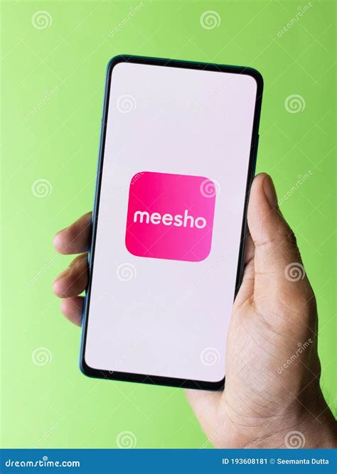 Assam India August 12 2020 Meesho A Selling App Logo On Phone