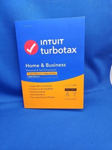 Intuit Turbotax Home Business Tax Preparation Ebay