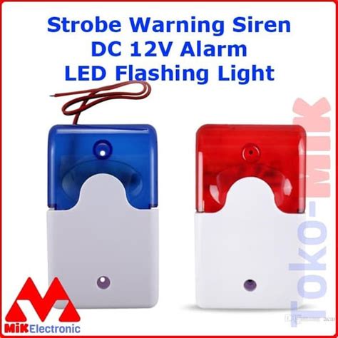 Jual STROBE WARNING SIREN SPEAKER SIRINE BUZZER ALARM LED LIGHT DC 12V