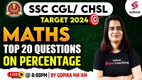 Ssc Cgl Maths Classes Top Questions On Percentage Ssc Cgl Chsl