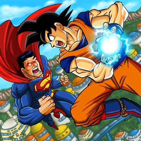 Superman vs Goku by Gonzzo | Anime, Goku vs superman, Goku