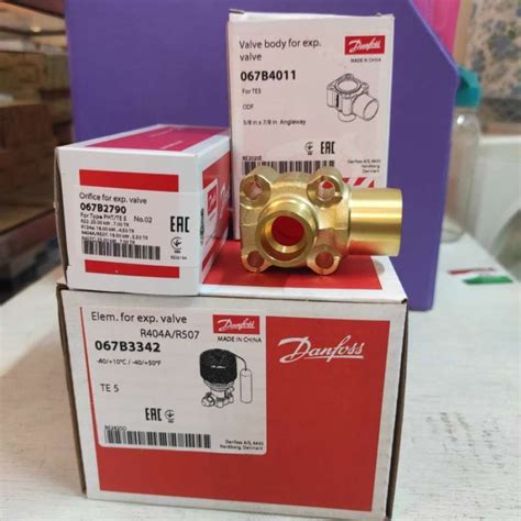 Promo EXPANSI VALVE DANFOSS TE5 BODY VALVE ORIFICE FOR R404A R507