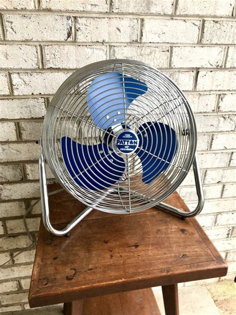 Retro Patton Round Cage Fan Vintage Blue Floor Fan Etsy