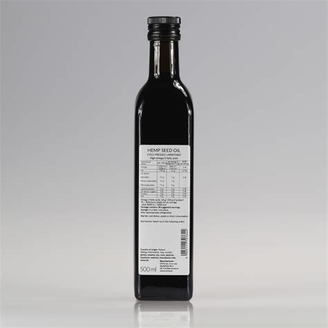 Hemp Seed Oil Cold Pressed And Crude OlVita 500 Ml Capacity 500 Ml