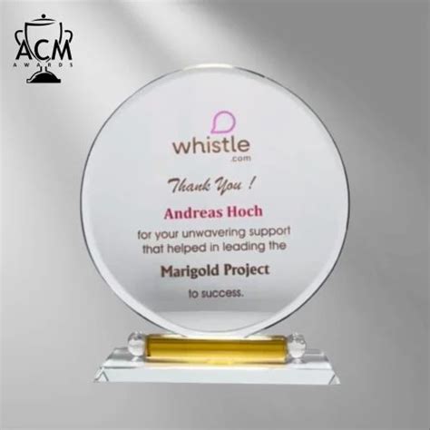 Crystal Award Trophies, Shape: Round at ₹ 850/piece in Mumbai | ID ...