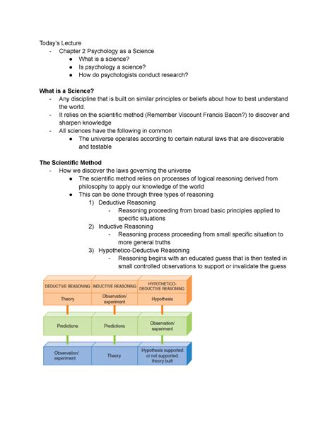 Psychology Chapter 2 Textbook Notes Kathy Foxhall Todays Lecture