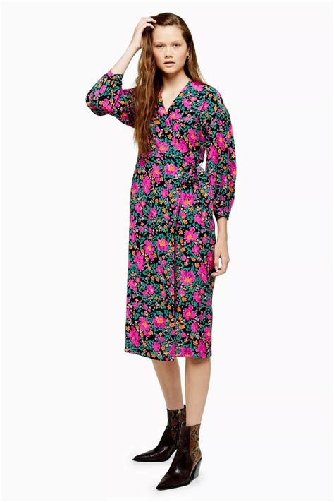 Carousel Image 0 Wrap Dress Wrap Dress Floral Topshop Outfit