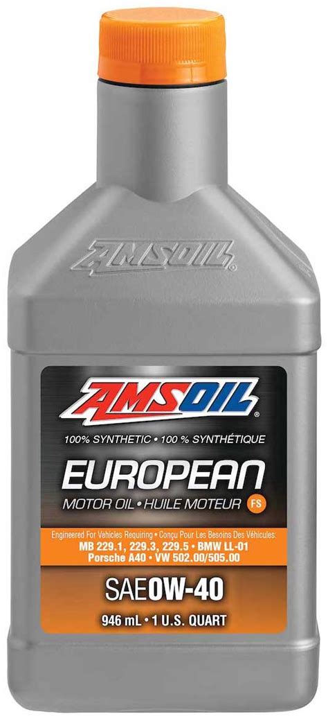 Amsoil Sae 0w 40 Fs Synthetic European Motor Oil