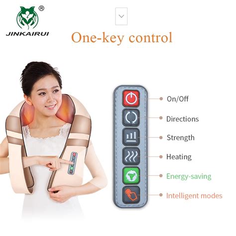 Jinkairui U Shape Electrical Shiatsu Body Shoulder Neck Massager Back