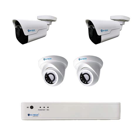 Buy HIFOCUS 4 Channel Metal DVR With 2 N 2 4 MP Indoor Dome Camera 2 N