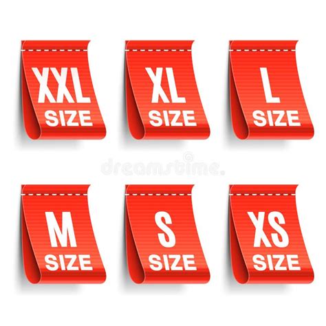 Clothing Size Labels stock vector. Illustration of label - 94310324