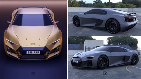 Audi R8 Concept Makes Edgy Digital Case for Giving the Huracan’s Successor a Brother - autoevolution