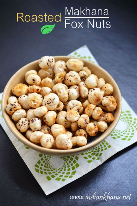 Roasted Phool Makhana Fox Nuts Recipe Spicy Puffed Lotus Seeds