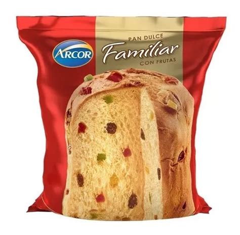 Pan Dulce Arcor Con Frutas Familiar 600g Navidad