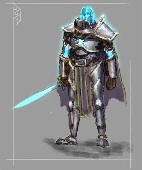 Daniel First Round Of Concept Art Ghost Knight By Tartankiwi