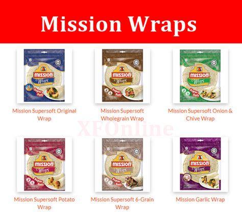 Mission Wraps Original Onion Chives Potato Wholegrain 6