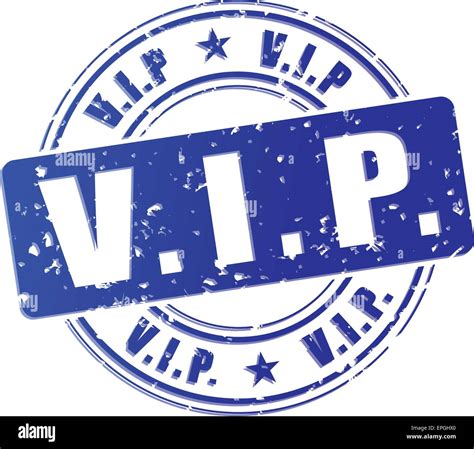 Illustration Of Vip Blue Stamp Design Icon Stock Vector Image And Art Alamy