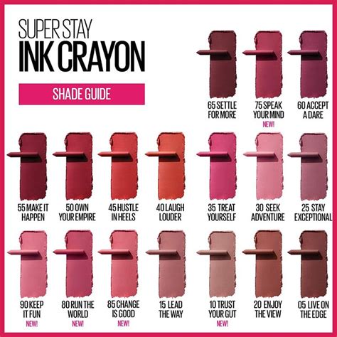 Maybelline Super Stay Ink Crayon Lipstick Makeup Precision Tip Matte Lip Crayon With Built In