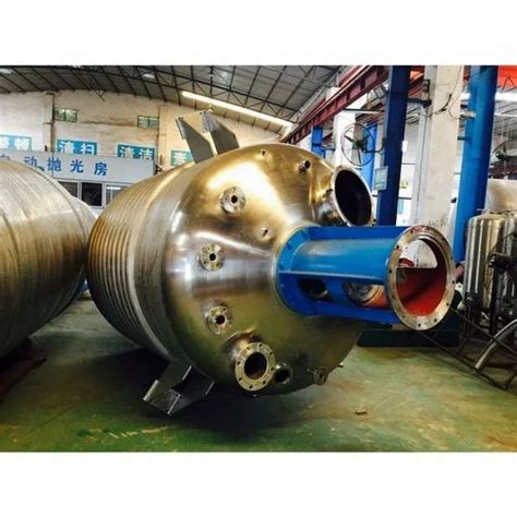 Stainless Steel Limpet Coil Reactor Max Pressure Kg Capacity Kl