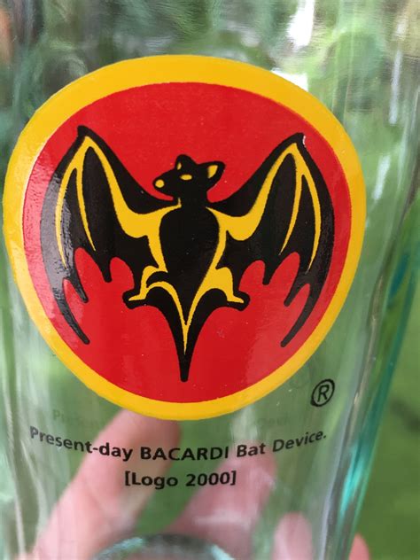 2 Vintage Bacardi Cocktail Glasses Present-day Bacardi Bat | Etsy