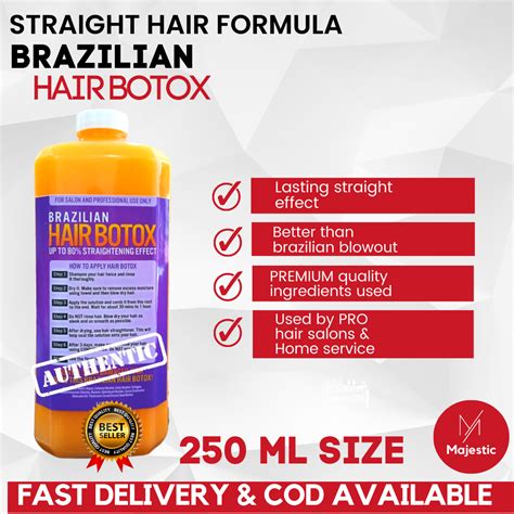 Hair Botox Brazilian Straightening Formula Effective Up To 80 Pure