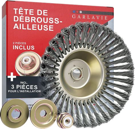 Garlavie Tete Debroussailleuse Universelle Calibre Mm Brosse