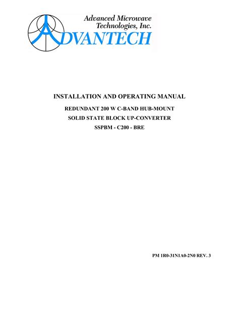 Installation And Operating Manual Manualzz