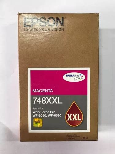 Cartucho de tinta Epson Wf 6590 Magenta 748XXL de 69 ml Envío gratis