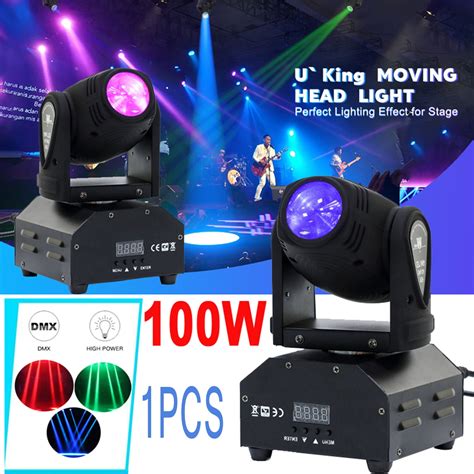 Mini LED Moving Head DJ Stage Light RGBW Stage Lighting DMX 512 Voice