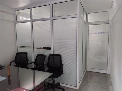 Aluminium Toughened Glass Partition At Rs 300 Sq Ft Modular Glass