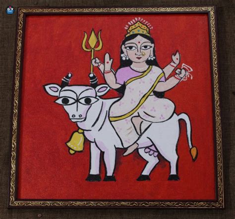 Maa Durga Painting On Canvas