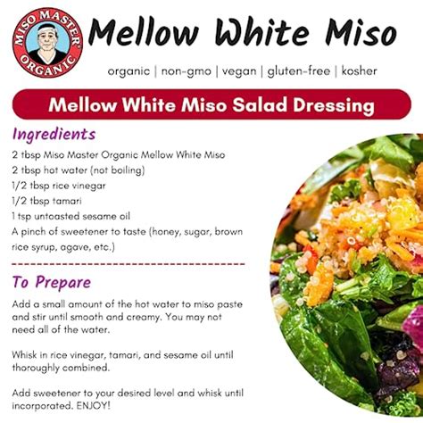 Miso Master Organic Mellow White Miso Gluten Free Organic Non GMO