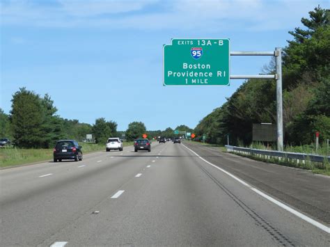 Massachusetts Interstate 495 Northbound Cross Country Roads