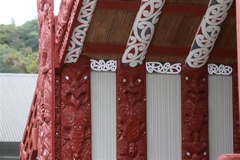 Whare Whakairo Carved Meeting House Detail Te Puia Roto Flickr