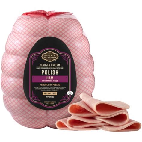 Private Selection Imported Polish Ham Fresh Sliced Deli Meat 1 Lb