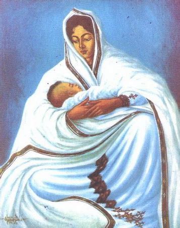 Mother Ethiopia, 1963 - Afewerk Tekle - WikiArt.org