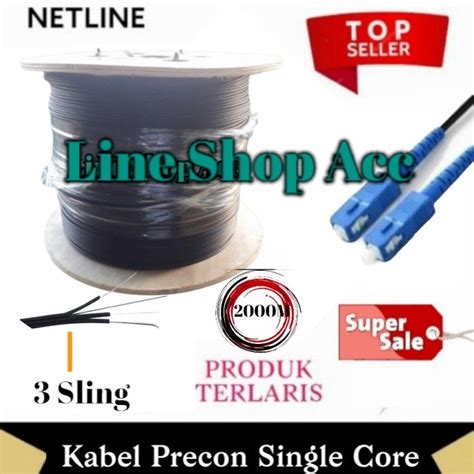 Kabel Fiber Optik Meter Ftth Drop Cable Sc Fiber Optic Precon Km